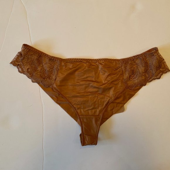 BNWT Maison Lejaby Flora Nufit Ombrage Basic Sienne Copper Midnight Panty Set XL - Picture 2 of 11